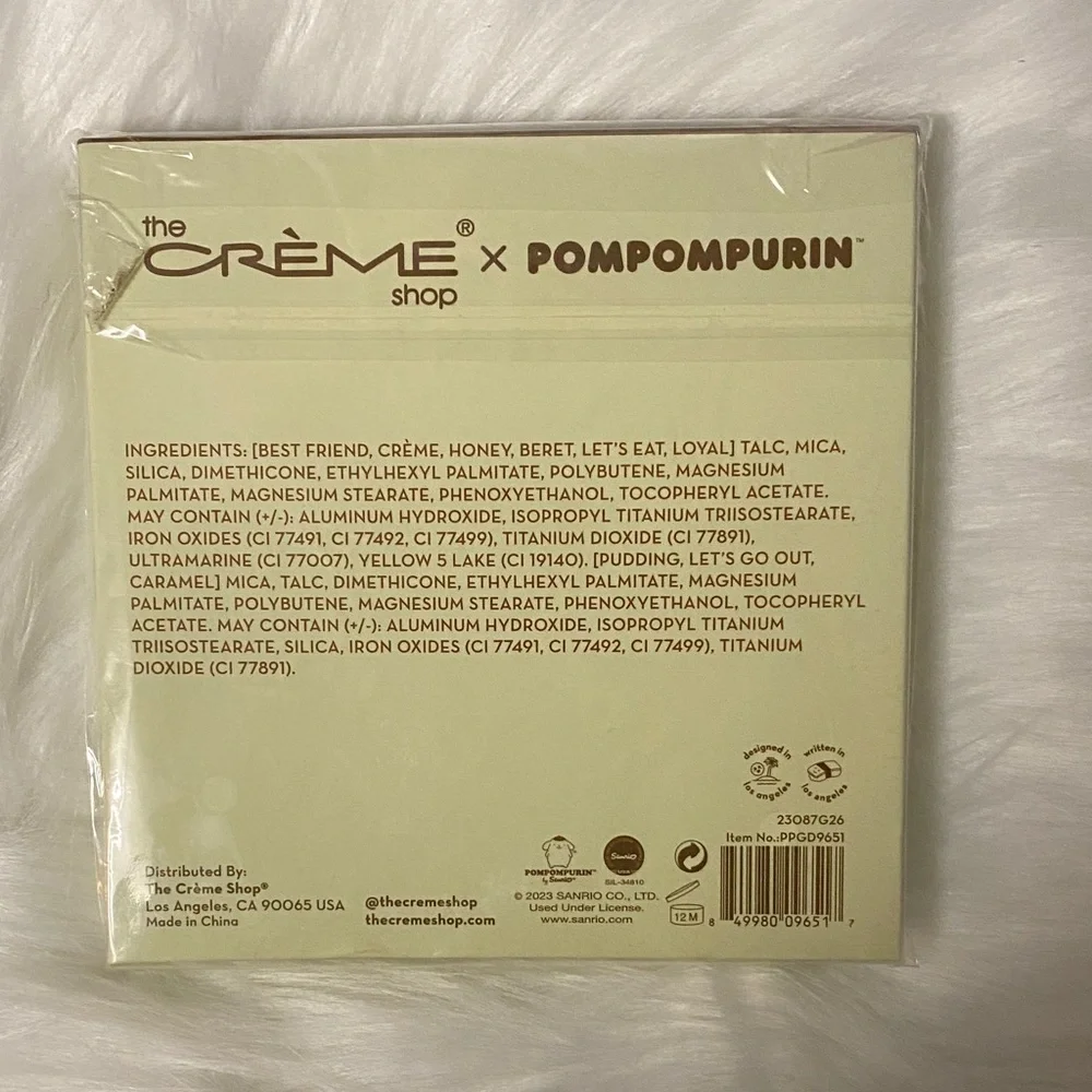 The Crème Shop x Pompompurin Golden Dream Eyeshadow Palette